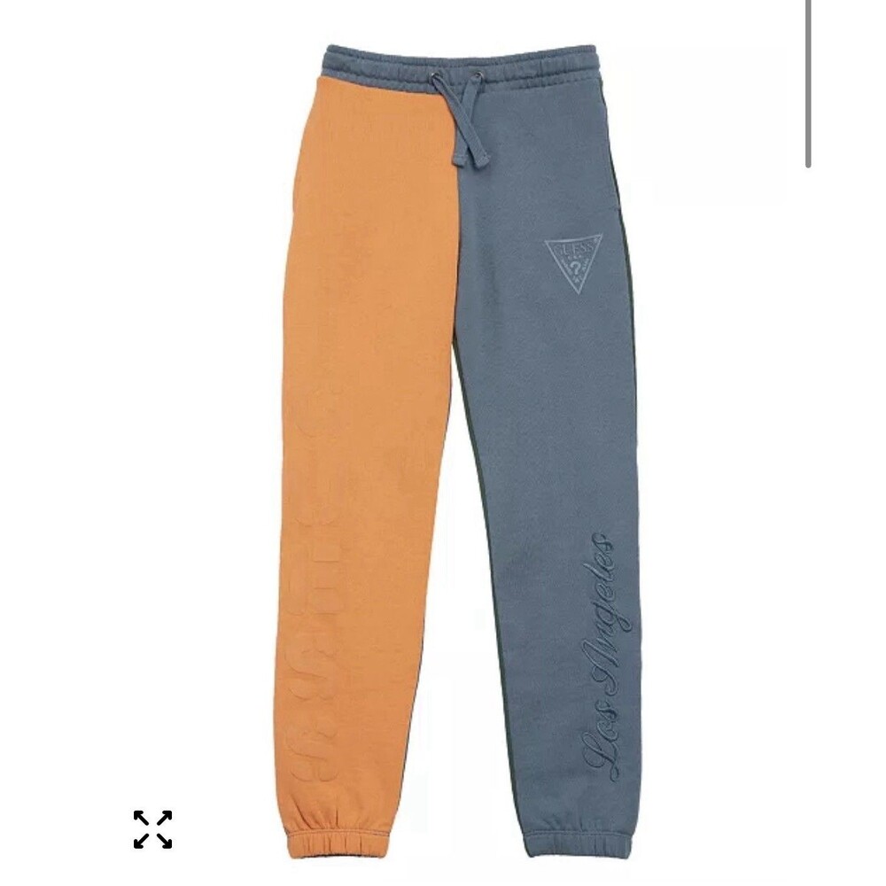 GUESS Boys Color block Cotton Jogger  Sweatpants, Size 14